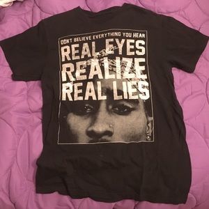 Tupac Official T-shirt Black Size Small